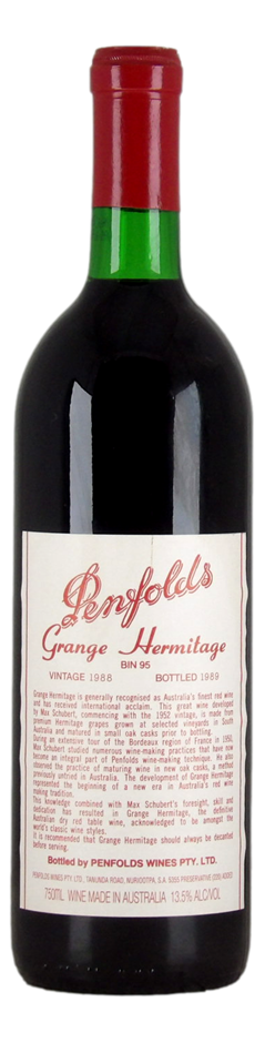 Penfolds Bin 95 Grange Hermitage 1988 (1x 750mL) SA.