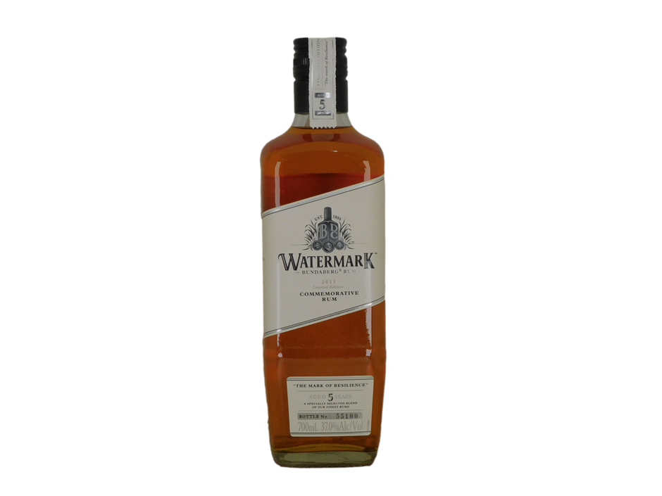 Bundaberg Watermark Commemorative Rum 2011 #55100 (1x 700mL), QLD.