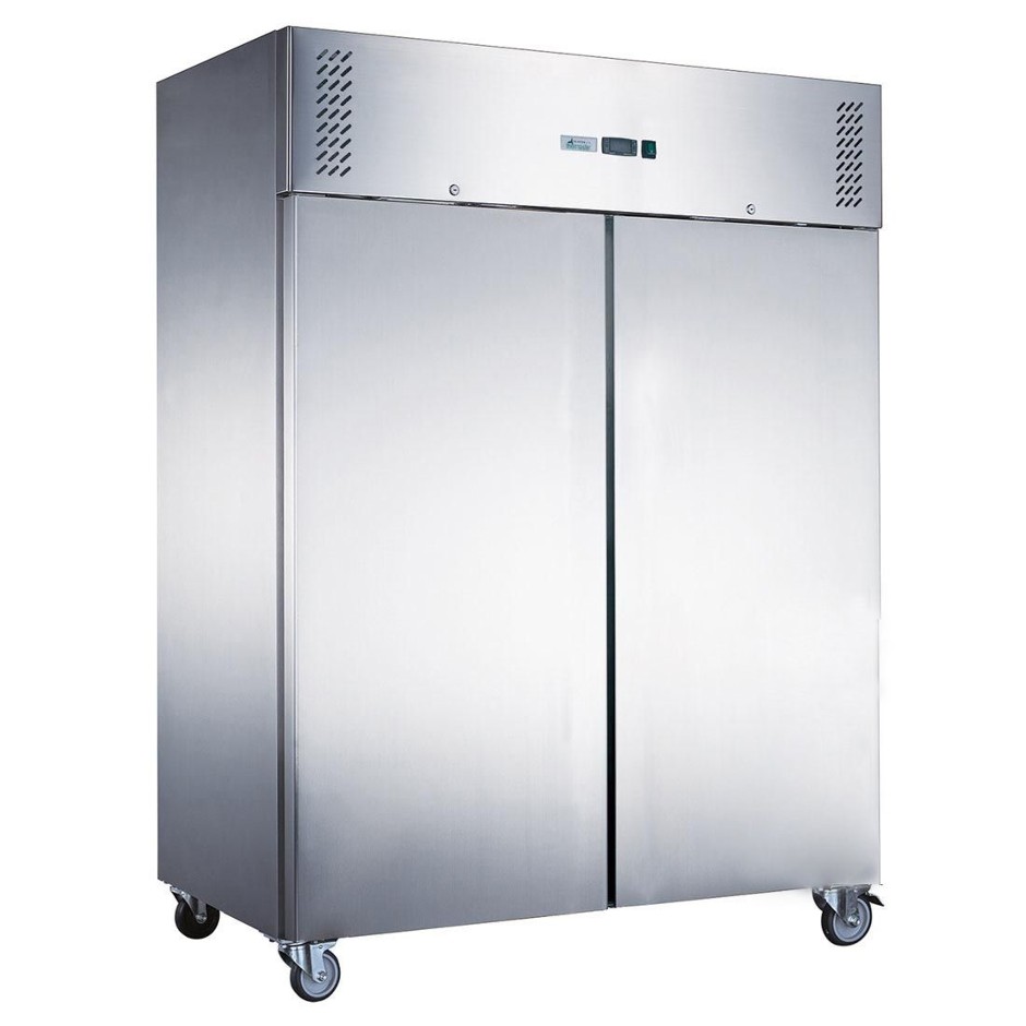 <p>1236L Stainless Steel Two Full Door Upright Freezer</p>