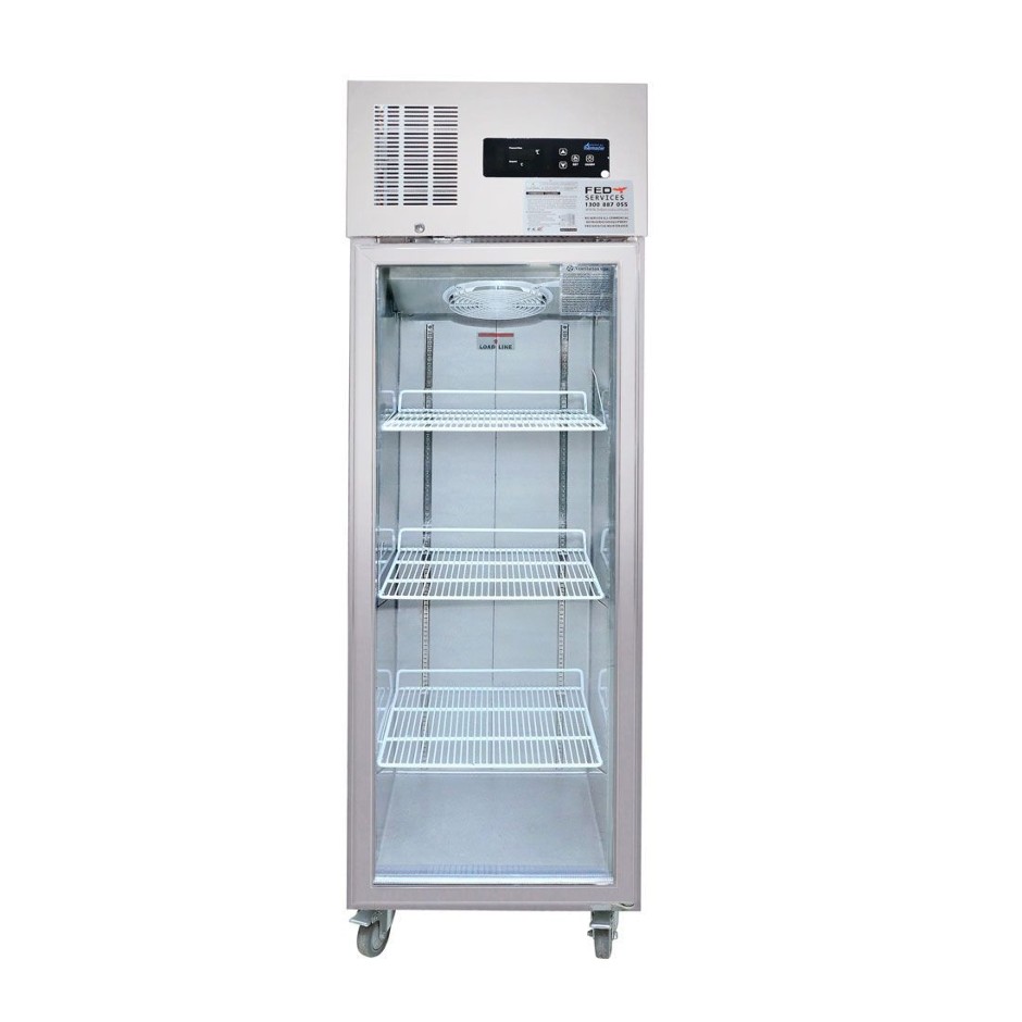<p>500L Single Glass Door Upright Display Fridge</p>