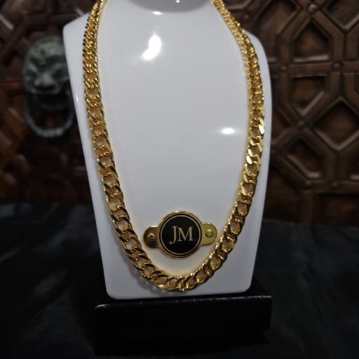 18K/Italy Gold Filled Cuban Chain(stamped 18K/Italy)52cm-Bonus Gift