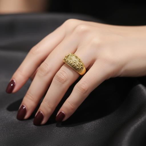 22K/Italy Yellow Gold Filled Ring(stamped 22K/Italy)Bonus Gift