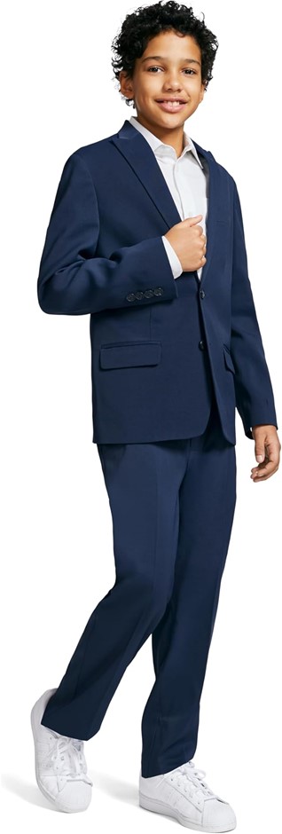 CALVIN KLEIN Boy's 2pcs Formal Suit Set, Size 14, Bright Blue Stretch, CTSF
