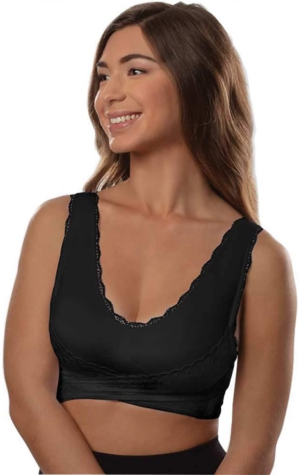 SARAMIA Women's Luxe Lace Contour Bra, Size XL, Black, CMB02B1X. Buyers N