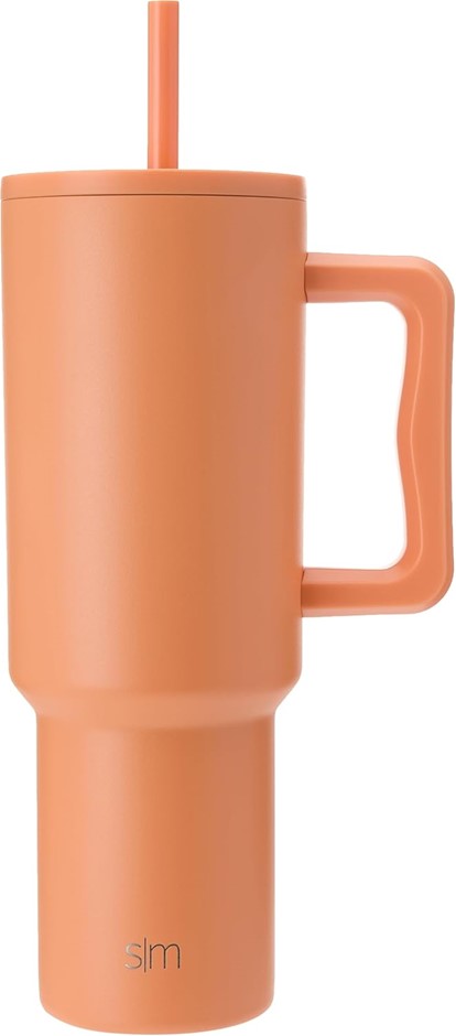 3 X SIMPLE MODERN 40 oz Tumbler with Handle and Straw Lid.