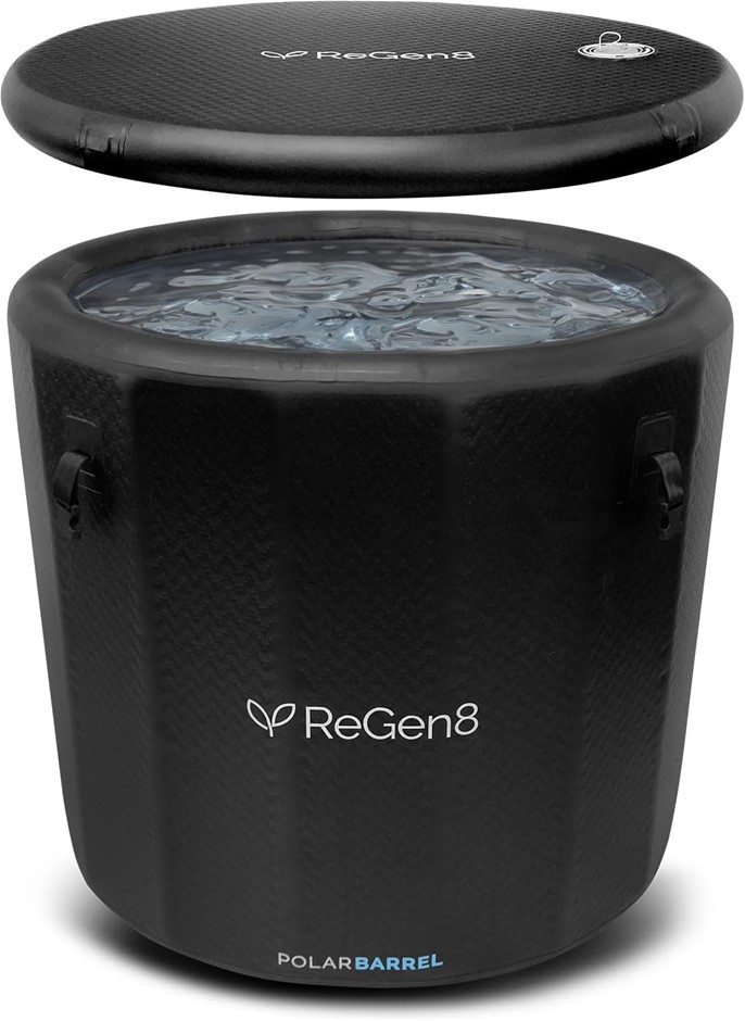 REGEN8 PolarBarrel Cold Plunge Ice Bath Cryotherapy. NB: Has been used, un