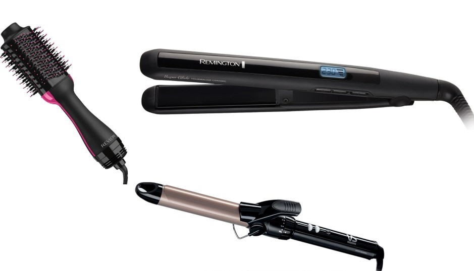 Bundle of Hair Styling Products; 1 x Remington Super Glide Ceramic Hair Str