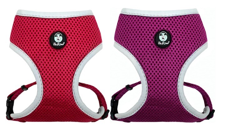 4 X LARGE HUSKIMO MESH DOG HARNESSES; Comprises of: 2 X Colour: Uluru & 2 X