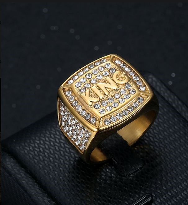 Italy Stamps 925 Silver Hip Hop Men's Ring (Stamps)-12 US