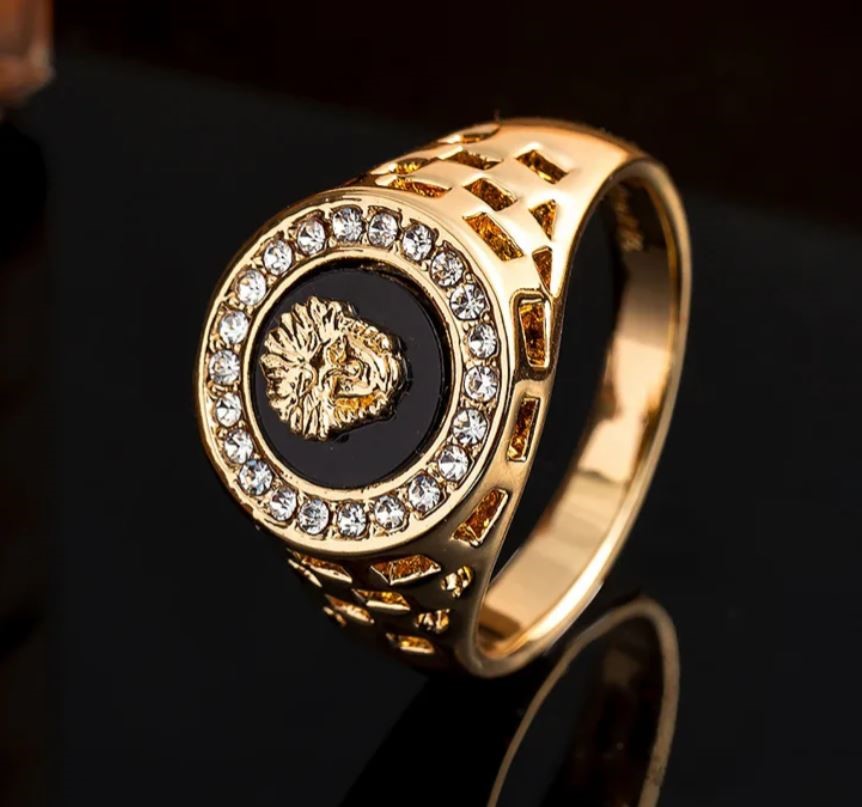 Italy 925 Silver Hip Hop Men's Ring (Stamps)-9US
