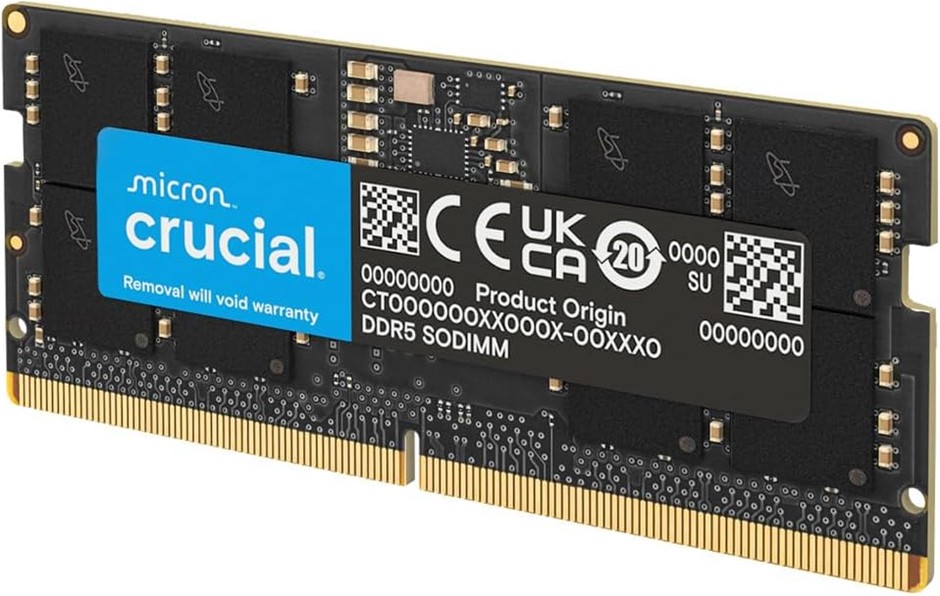 Crucial DDR5-4800 SODIMM CL40 (16Gbit) RAM, 16GB
