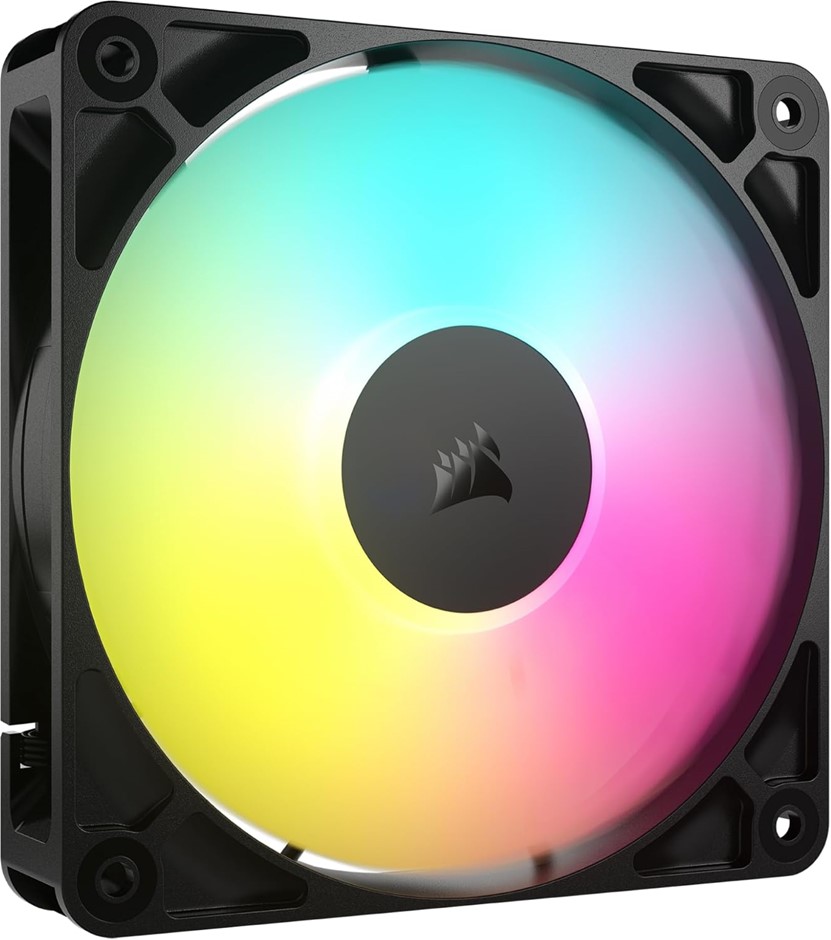 Corsair RS120 ARGB 120mm PWM Fan – Daisy-Chain Connection – Low-Noise – Mag