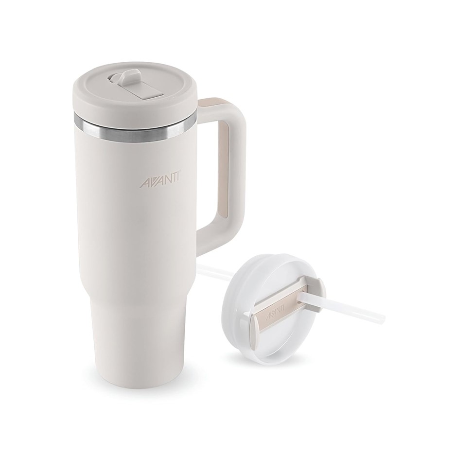 AVANTI HYDROquench 1L Insulated Stainless Steel Tumbler with Handle & Straw