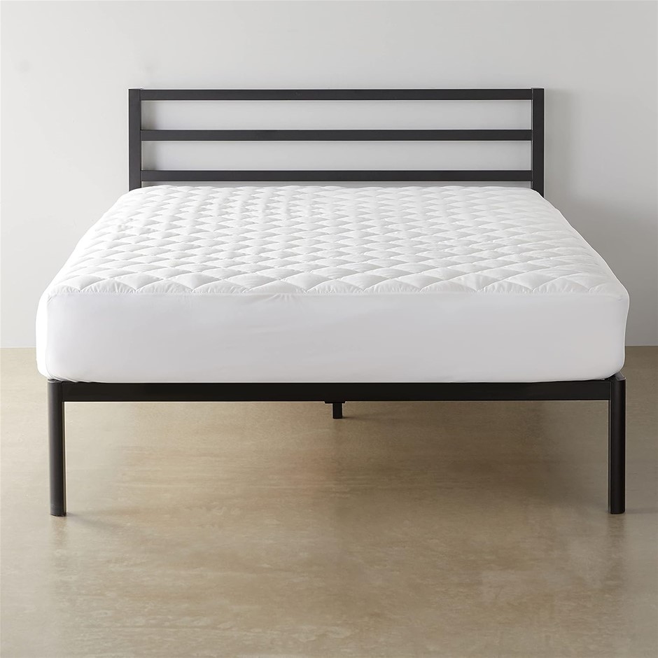 AMAZON BASICS Hypoallergenic Quilted Mattress Topper Pad Cover - 45.7cm Dee