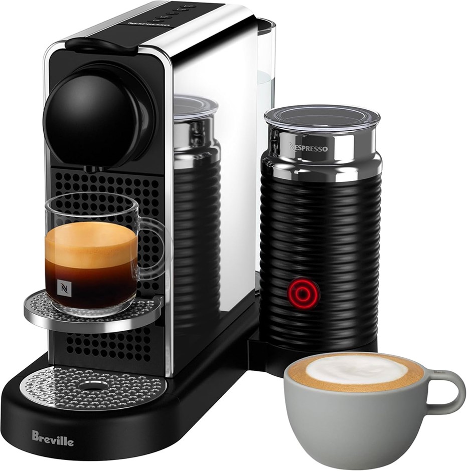 NESPRESSO CitiZ & Milk Platinum Coffee Machine by Breville, BEC550PSS4JAN1
