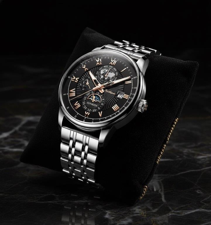 High Quality Simulated Diamond Men's Poedagar Watch-include box original