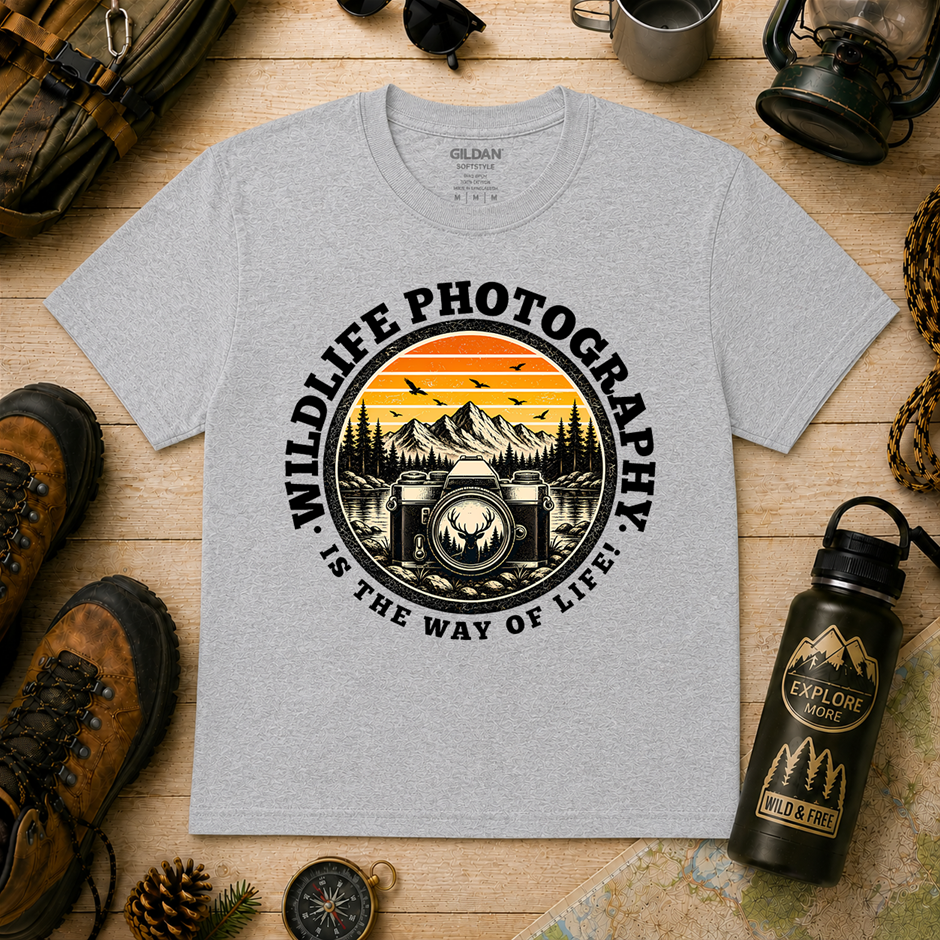 "Wildlife Photography Is The Way Of Life Shirt!" Outdoor's Adventure-Xlarge