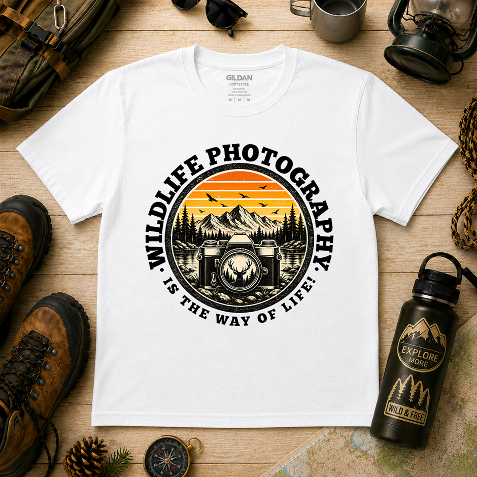 "Wildlife Photography Is The Way Of Life Shirt!" Outdoor's Adventure-Xlarge