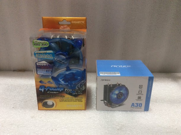 Gigabyte G-Power Cooler Pro GH-PDU21-MF&Antec A30 CPU Cooler-New (Lot of 2)