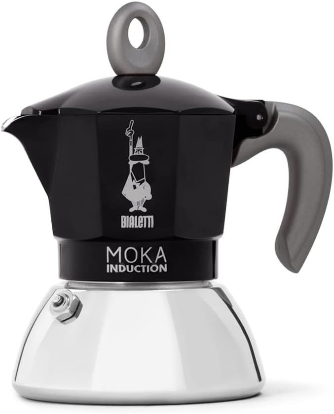 BIALETTI Moka Induction, Moka Pot, Suitable for all Types of Hobs, 2 Cups E