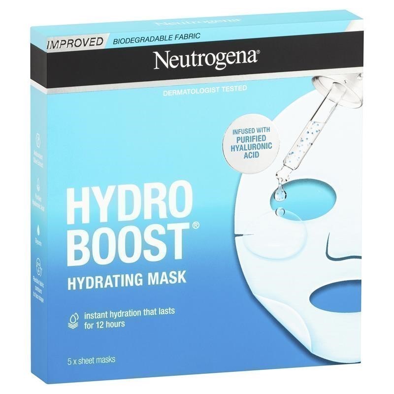 0430-5062744 · 3 x NEUTROGENA 5pk Hydro Boost Hyaluronic Acid Face Masks.