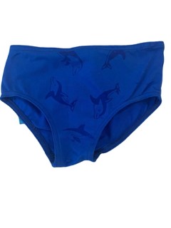 Swim brief made with water reactive fabric. Royal - Size: 4