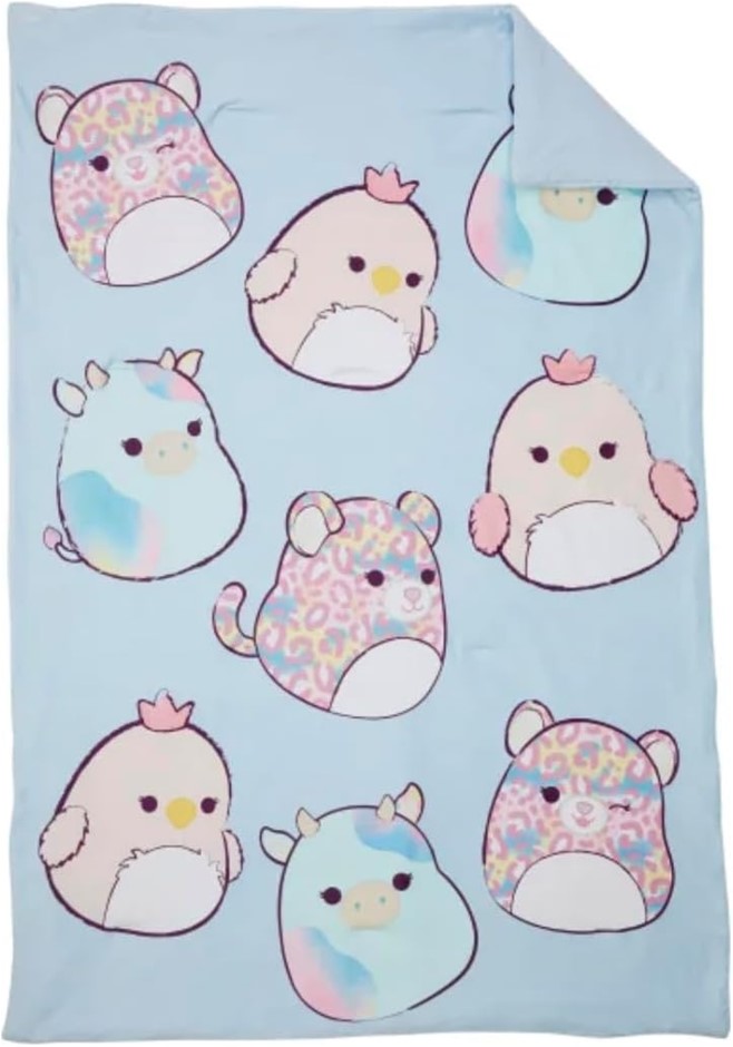 Squishmallows Snuggle Throw 50" x 70" (Sweet As Squish)