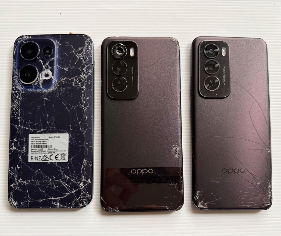 Oppo Reno13 256Gb / Reno12 Pro 512Gb / Reno12 - For Parts (Lot of 3)