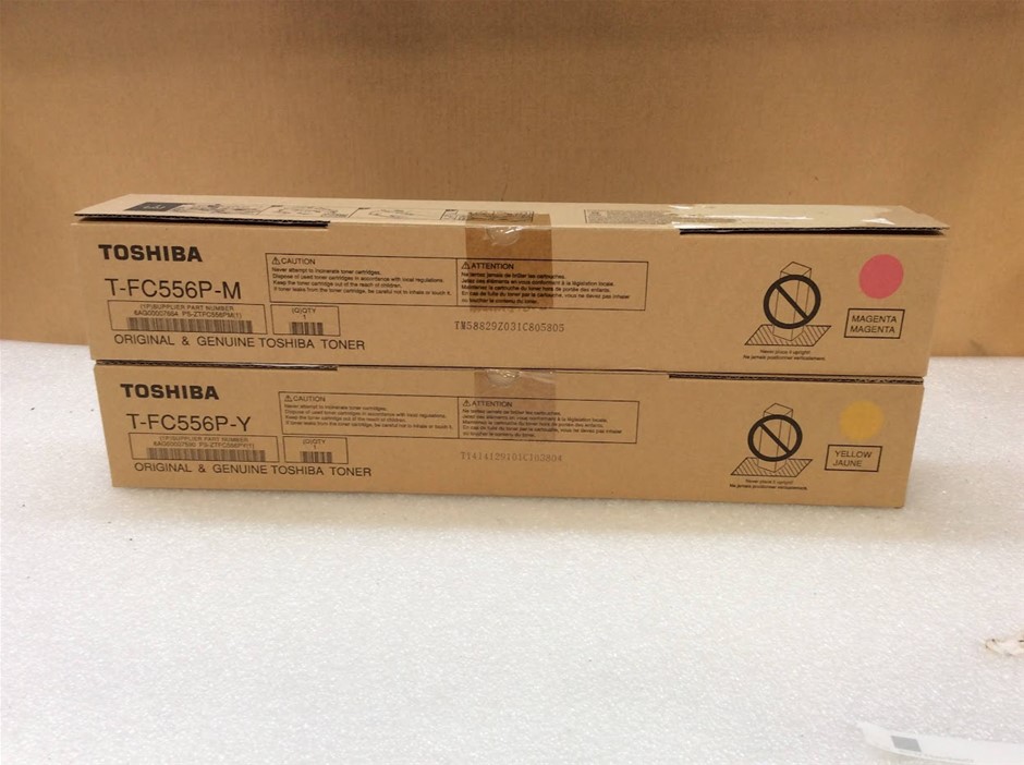 Original Magenta Toner Cartridge +  Yellow Toner Cartridge - New