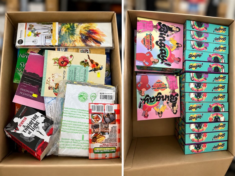 BUNDLE: 52 x Bingay! Games + Assorted Fiction, Cookbooks & Craft Books NB: