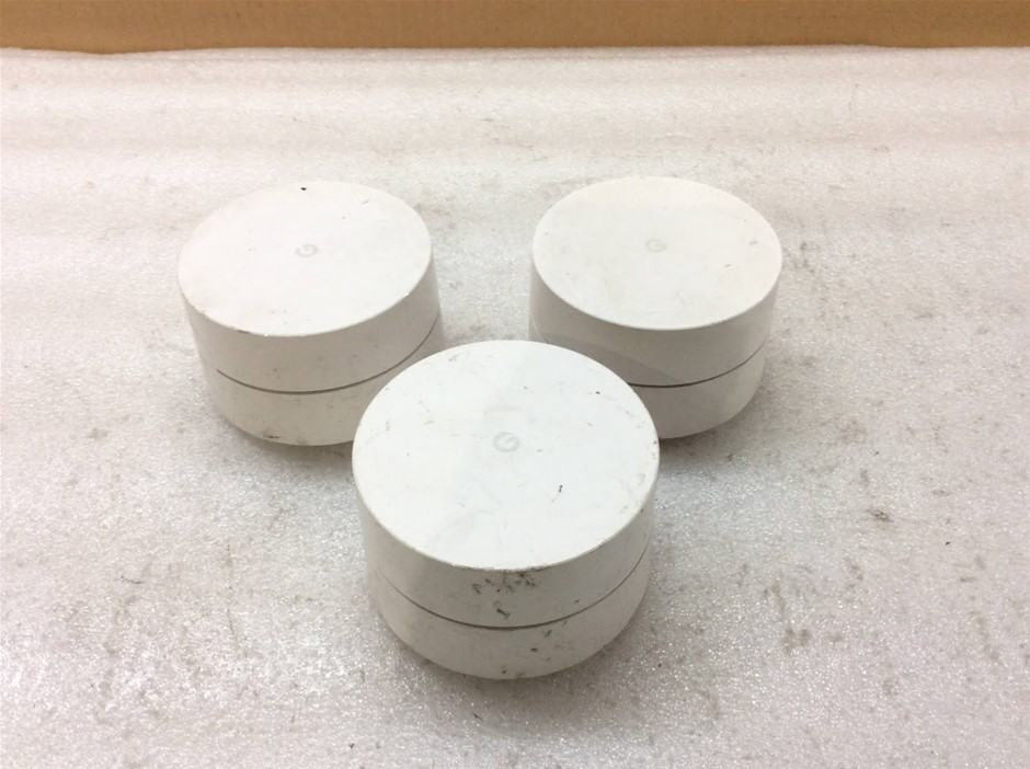 Google Wifi AC1304 Wireless Mesh/Google NLS-1304-25 Mesh Router (Lot of 3)