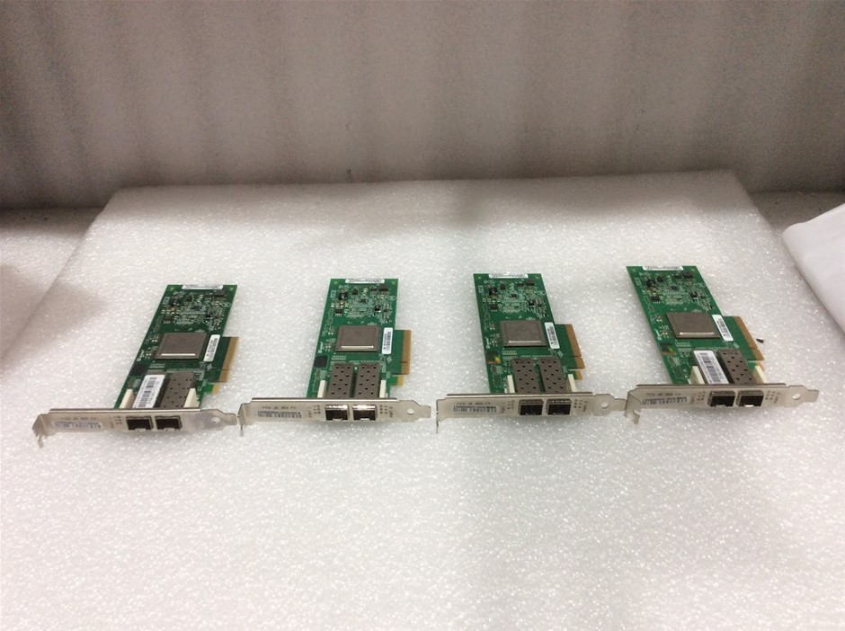 QLogic QLE2562 8Gb Fibre Channel HBA Cards (Lot of 4)