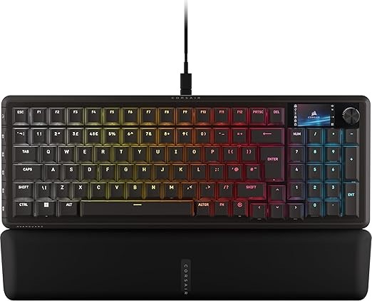 CORSAIR Vanguard 96 Wired Mechanical Gaming Keyboard – 96% Layout, MLX Fusi