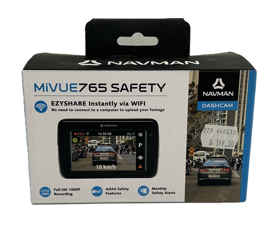 NAVMAN MiVue 765 Dashcam Full HD 1080P WiFi Safety Features