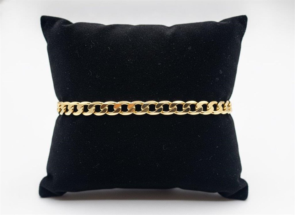 18KGold-filled/Italy Stamped  Yellow Gold Filled Bracelet -17.5cm-Bonus