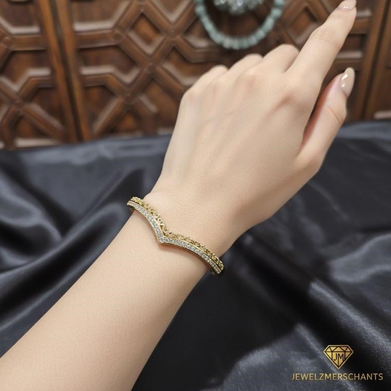 18K/Italy Gold Filled Bangle -(stamped 18K/Italy)-Warranty Quality-Bonus