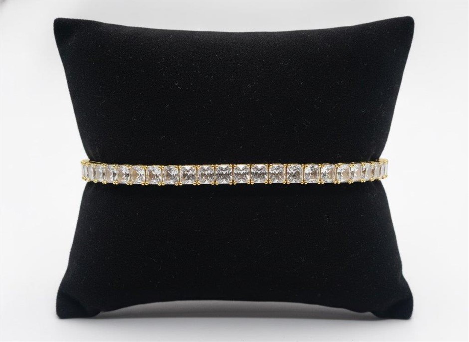18K/Italy  Yellow Gold Filled bracelet(stamped)Warranty Quality-Bonus Gift