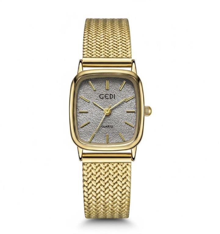 Luxury GEDI Women's Gold-Tone Watch with Premium Gift Box