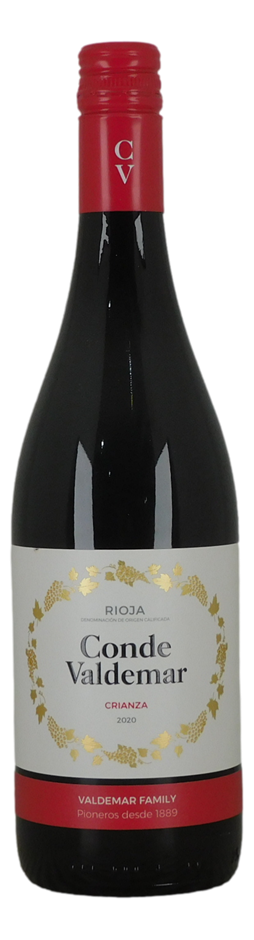 Conde Valdemar Rioja Crianza 2020 (5x 750mL), Spain.