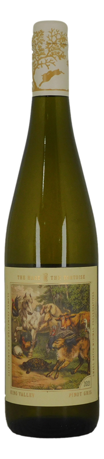 Hare & Tortoise Pinot Gris 2021 (6x 750mL), King Valley.