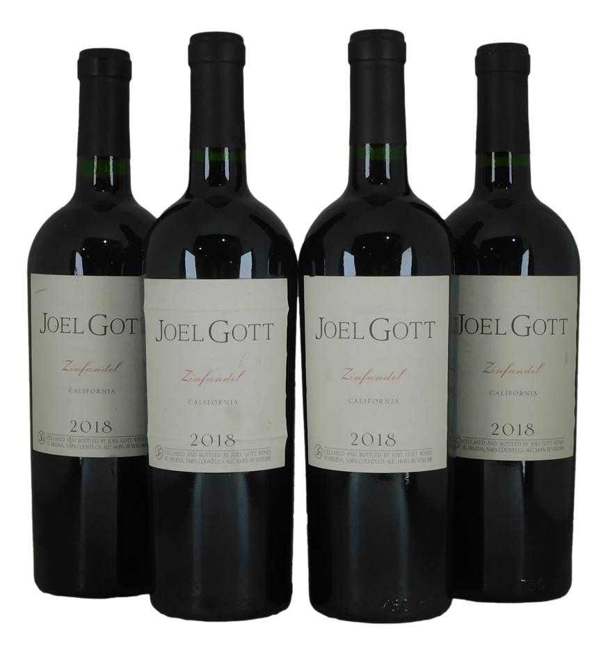Joel Gott Zinfandel 2018 (4x 750mL), California.