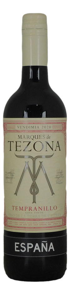 Marques de Tezona Tempranillo 2020 (6x 750mL), Spain.