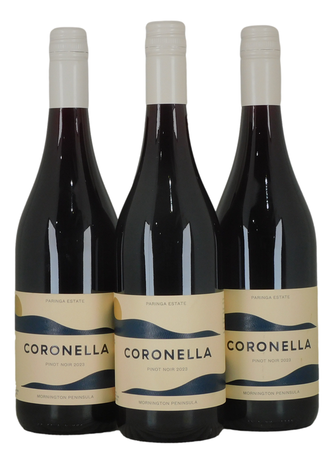 Paringa Estate Coronella Pinot Noir 2023 (3x 750mL). VIC.