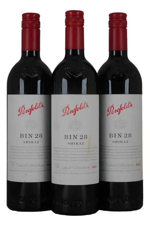 Penfolds Bin 28 Shiraz 2021 (3x 750mL).