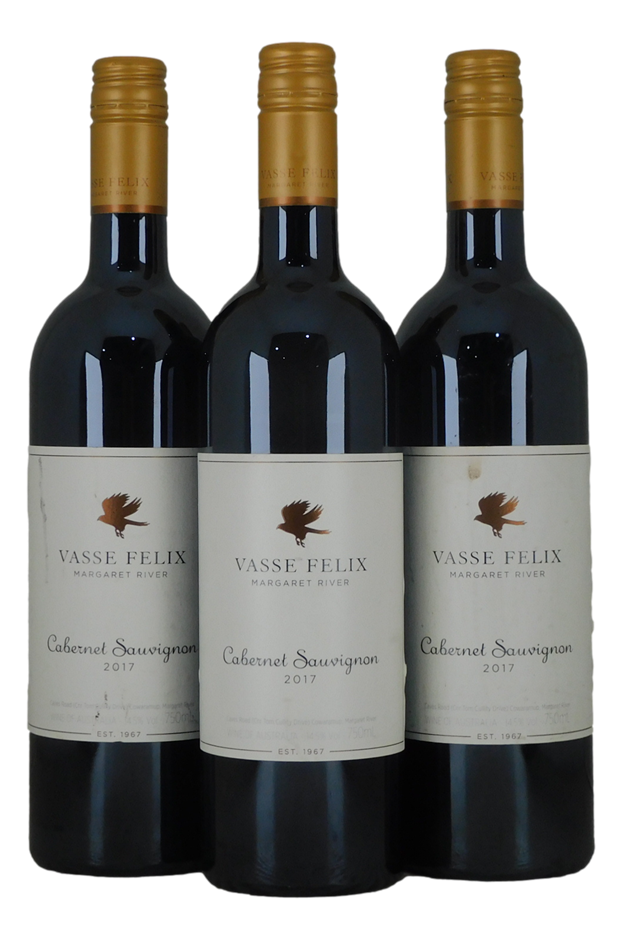 Vasse Felix Cabernet Sauvignon 2017 (3x 750mL).