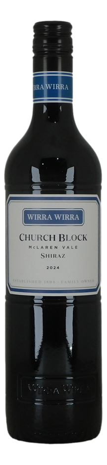 Wirra Wirra Church Block Shiraz 2024 (6x 750mL), McLaren Vale.