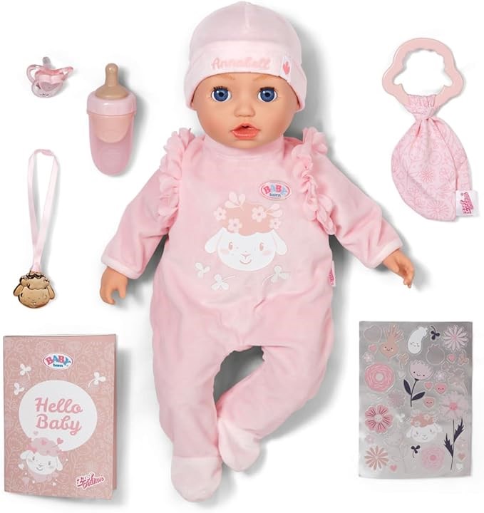 0093-3140674 · BABY BORN Annabell Baby Doll, Soft Doll with Functions & Sounds for Childre