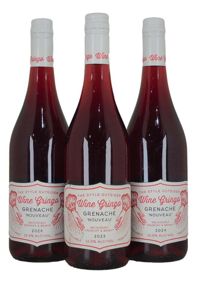 Wine Gringo Grenache Nouveau Pack (3x 750mL). SEA.