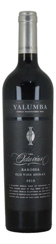 Yalumba The Octavius Old Vine Shiraz 2018 (1x 750mL), Barossa.