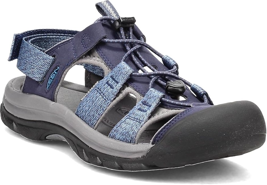 KEEN Men's Rapids H2 Sandals, Size US12, Navy/Real Teal, 1024641.